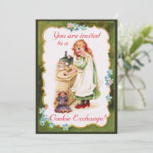 クッキー交換のご招待 招待状 (スタンド正面)