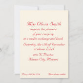 クッキー交換のご招待 招待状 (裏面)