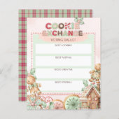 クッキー交換の投票投票ジンジャーブレッド (正面/裏面)