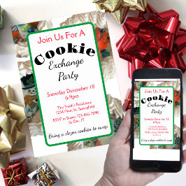 クッキー交換クリスマスパーティの招待状 招待状
