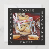 「クッキー交換クリスマスパーティー」瓶 招待状 (正面)