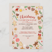 クッキー交換ハロウィンパーティーのお誘い 招待状 (正面/裏面)