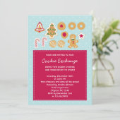 クッキー交換パーティーの招待状 招待状 (スタンド正面)