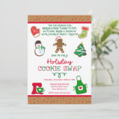 クッキー交換パーティー招待状, クッキーパーティー招待状 招待状 (スタンド正面)