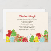 クッキー交換パーティー 招待状 (正面/裏面)