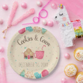 クッキー交換フェスティバルクリスマスウォーター色 ペーパープレート (パーティー)