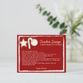 クッキー交換用説明カード - カスタマイズ可能！ 招待状 (スタンド正面)