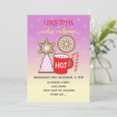 クッキー交換 ホットマグ クリスマスパーティー招待状 招待状 (スタンド正面)