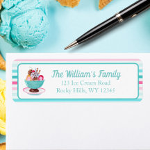 クッキー付き水彩アイスクリームサンデー