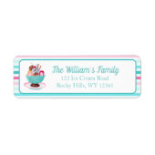 クッキー付き水彩アイスクリームサンデー ラベル (正面)