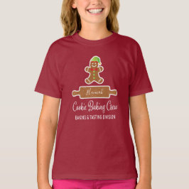 クッキー作り隊ジンジャーブレッドマンクリスマス Tシャツ