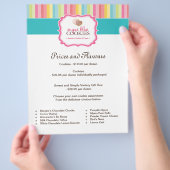 クッキー価格表チラシ チラシ (手)