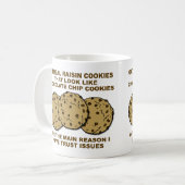 クッキー信頼問題 楽しいマグカップ コーヒーマグカップ (正面左)