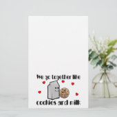 クッキー及びミルク愛 便箋 (スタンド正面)