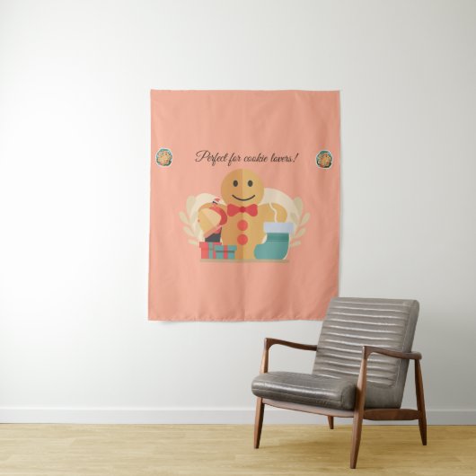 クッキー好きにかわいいホリデーギフト タペストリー (インサイチュ)