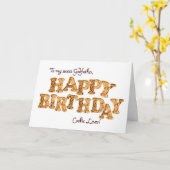 クッキー好きの誕生日カードのゴッドファーザー カード (黄色い花)