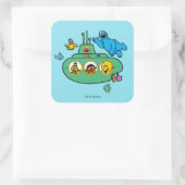 クッキー怪獣とセサミパルズ潜水艦 スクエアシール (バッグ)