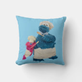 クッキー怪獣のフードトラックのパートナー クッション (正面)