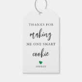 クッキー感謝していを一つにするためのどんな頭が切れる色でも ギフトタグ (正面)