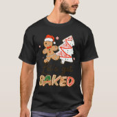 クッキー焼いたベーキングチームのおもしろいクリスマス Tシャツ (正面)