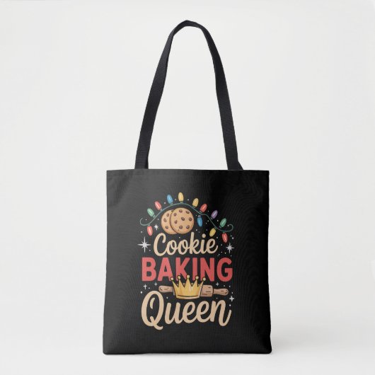 クッキー焼き女王パン屋クリスマス トートバッグ (正面)