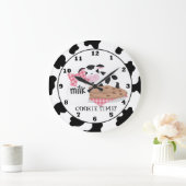 クッキー牛漫画の柱時計 ラージ壁時計 (ホーム)