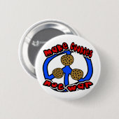 クッキー珍しいピースマークを用いるない戦争をして下さい 缶バッジ (正面&裏面)