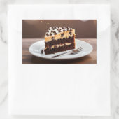 クッキー生地ケーキ 長方形シール (バッグ)