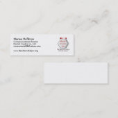 クッキー用の瓶のプロフィールカード スキニー名刺 (正面/裏面)