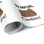 クッキー私の最初の愛クッキービスケット ラッピングペーパー (ロールコーナー)