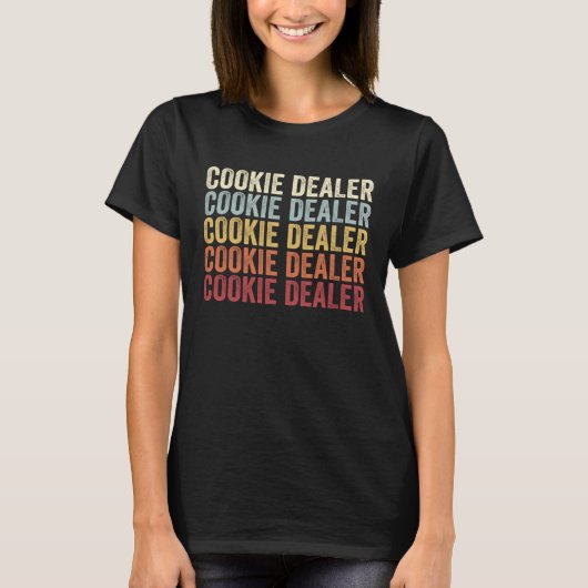 クッキー誇りを持ったディーラーの女の子の行軍団長Scoの母 Tシャツ (正面)