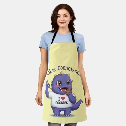 クッキー通り エプロン (着用した状態)