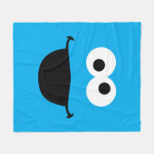 クッキー顔アート フリースブランケット (正面(横))