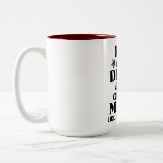 クッキー食べはホットココアのサンタメリークリスマス ツートーンマグカップ (左)