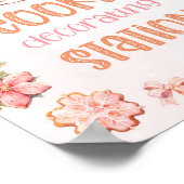 クッキー飾のステーションクリスマス誕生日 ポスター (角)