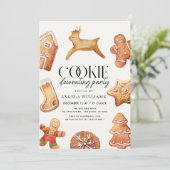 クッキー飾のパーティの招待状 シーズンカード (スタンド正面)