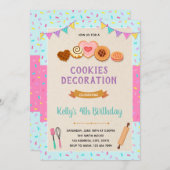クッキー飾りパーティーの招待状 招待状 (正面/裏面)