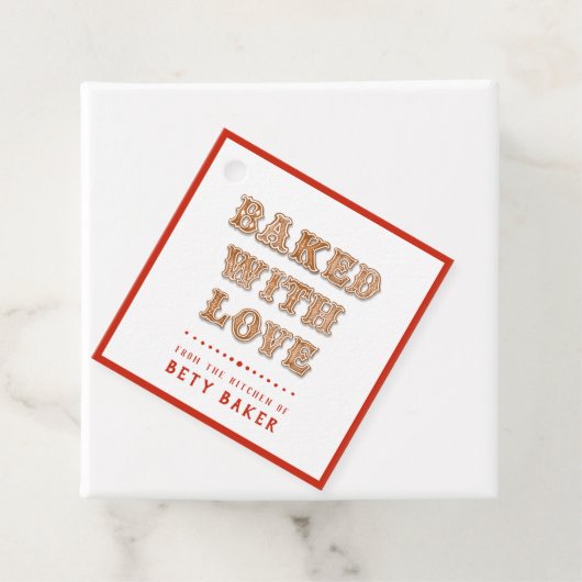 クッキー |の焼いたキッチンから愛を込めて フェイバータグ (インサイチュ)