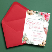 クッキー&カクテルクリスマスクリスマスホリデーパーティー 招待状