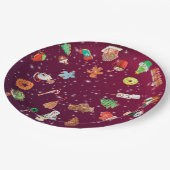 クッキー、カップケーキとココア ペーパープレート (アングル)