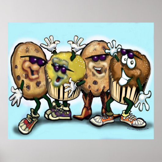 クッキー＆カップケーキのポスター ポスター (正面)