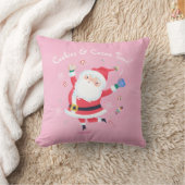 クッキー&ココアキュートサンタピンク装飾用クッション クッション (ブランケット)