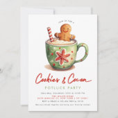 クッキー&ココアクリスマスパーティー 招待状 (正面)