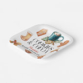 クッキー&ココアクリスマスホリデーベビーシャワー ペーパープレート (傾斜あり)