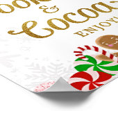 クッキー&ココアスイートクリスマスパーティーサイン ポスター (角)