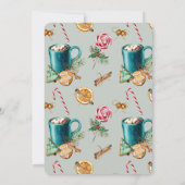 クッキー&ココアバードホリデーボーイベビーシャワー 招待状 (裏面)