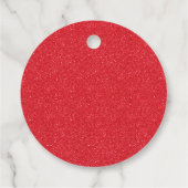 クッキー&ココアホットチョコレートレッドマグカップ誕生日 フェイバータグ (裏面)