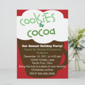 クッキー&ココアホリデーパーティ招待状 招待状 (スタンド正面)