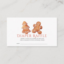 クッキー&ココアホリデーベビーおむつラッフルチケット エンクロージャーカード