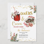 クッキー&ココアホリデー応援パーティの招待状 招待状 (正面)